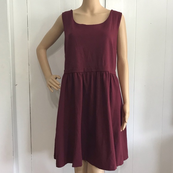 Modcloth Dresses & Skirts - Fervour Wine Fit & Flare Stretch Dress 3X